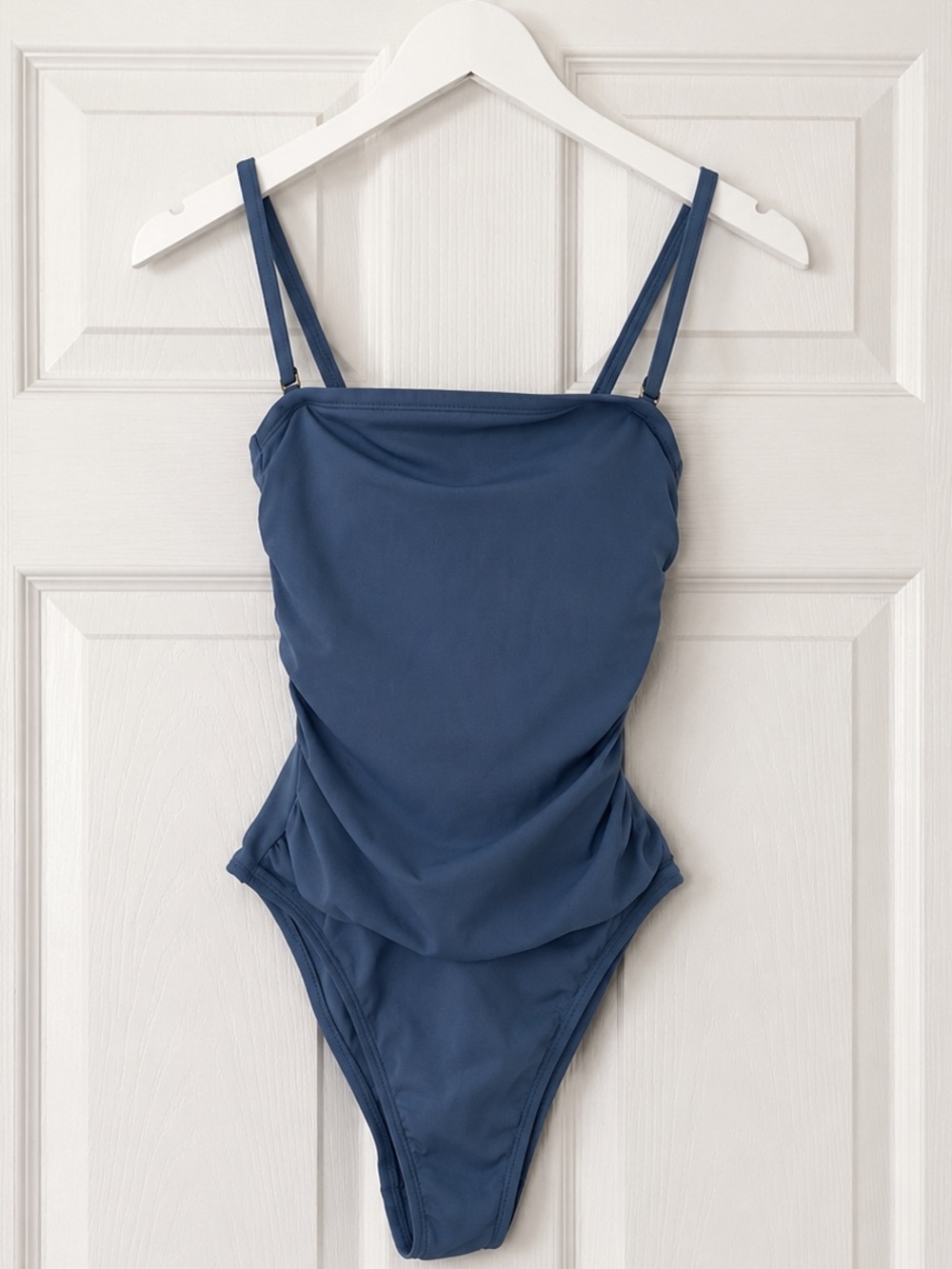 Shade & Shore Navy Blue One-Piece Swimsuit Tummy Control Small